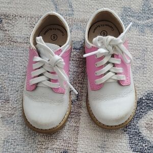 Footmates Baby Girl Bubblegum Pink Cheer Saddle Shoes Sz6